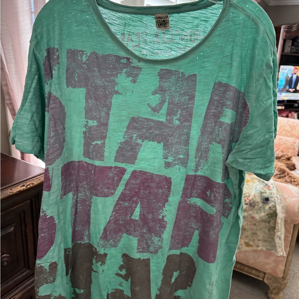 Magnolia Pearl Green and Purple Graphic Tee